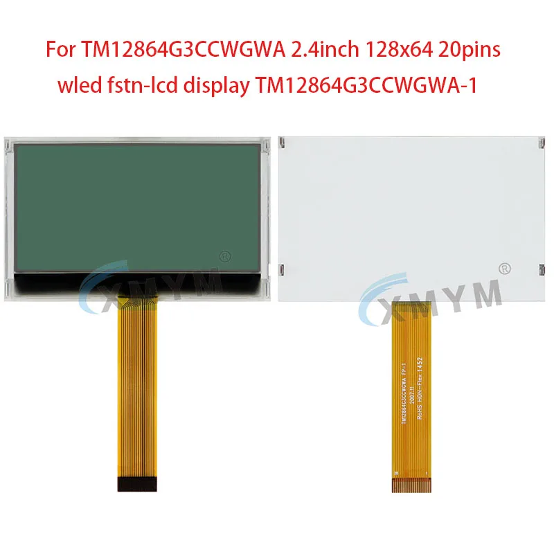 Per muslimate 2.4 pollici 128x64 20pin wled fstn-display lcd TM12864G3CCWGWA-1