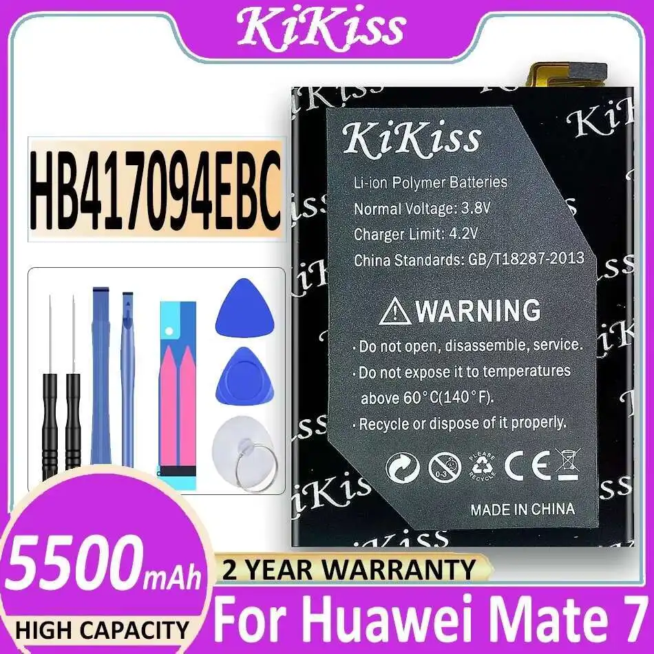 

Environmentally Friendly Mobile Phone Battery 5500mAh HB417094EBC For Huawei Mate 7 Mate7 MT7 TL00 TL10 UL00 CL00