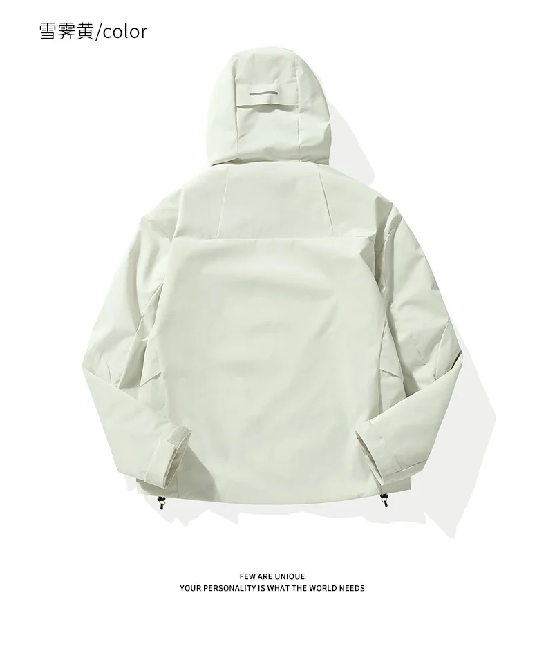Wind- und wasserdichte Outdoor-Jacken zum Wandern, Camping, Angeln, Bergsteigen, mit Fleece gefütterte, wind- und wasserdichte Mäntel – Detail 31