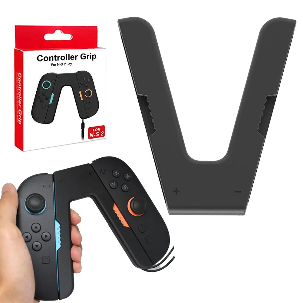 Portable V-shaped Charger Grip for Nintendo Switch 2 Joysitck Controller Magnetic Handle Bracket Charging Dock for NS Switch 2