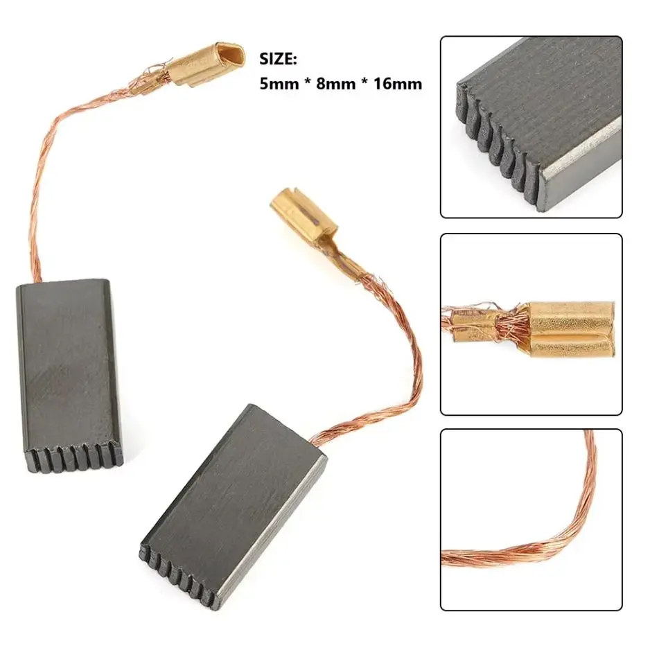Carbon Brushes Compatible with Bosch GWS6-115E 8-100 8-125C/CE 580 660 670 780C PWS8-125 6-115E 7-115 E 8-125 for Electric Motor