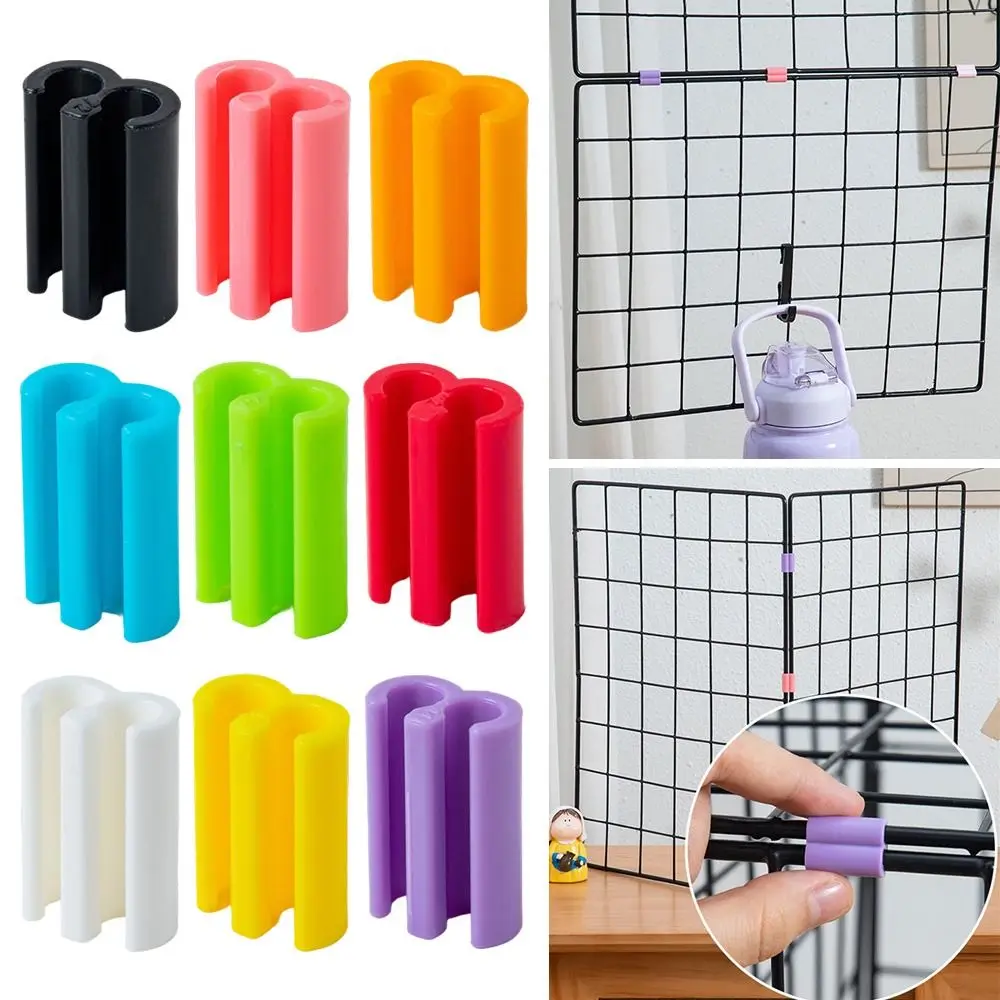 10Pcs Colorful Mesh Connector Buckle ABS DIY Wire Mesh Fixing Buckle Assembly Accessories Mesh Connector Lock