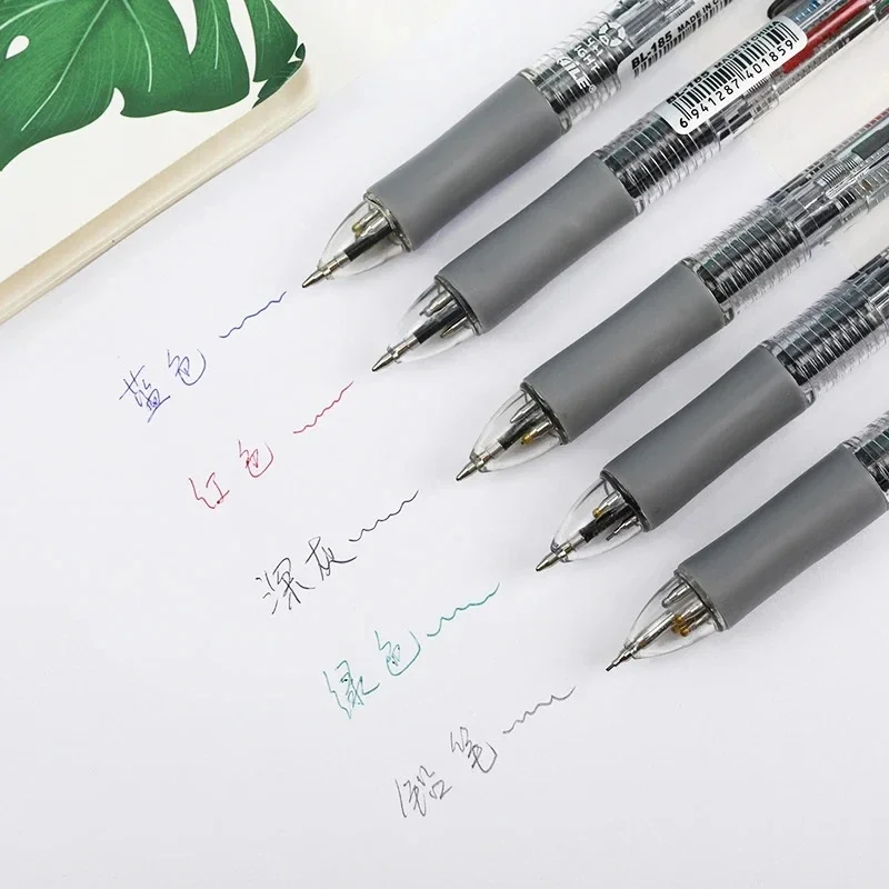 5 In 1 Multicolor Ballpoint Pens 4 Colors Ball Pen 1 Automatic Pencil With Eraser For School Office Writing Supplies Stationery