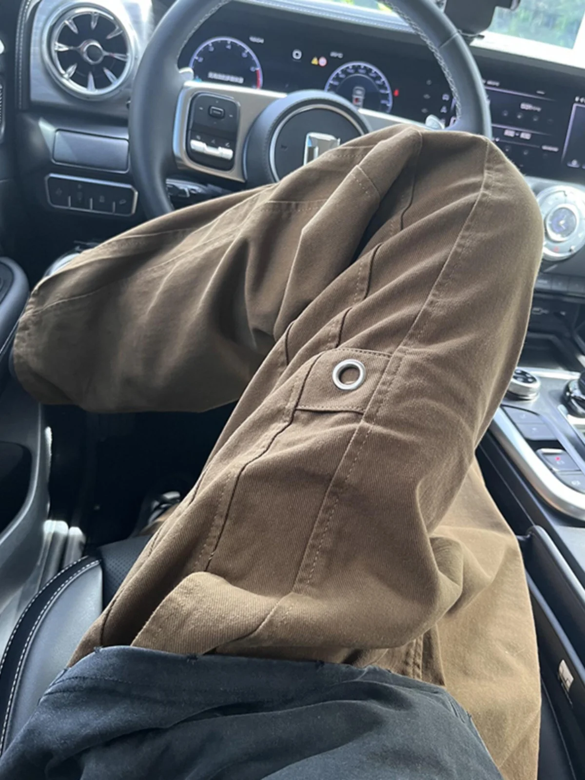 

Мужские повседневные брюки 2024 года, коричневые, летние, прямого кроя, в стиле рабочей одежды, для уличной моды, удобные, свободные, длинные, для подростков