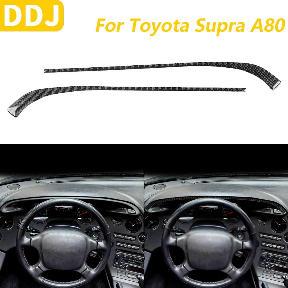 

For Toyota Supra MK4 A80 Turbo 1993-1999 Carbon Fiber Driver's Instrument Speedometer Panel Trim Strips Car Accessories Sticker