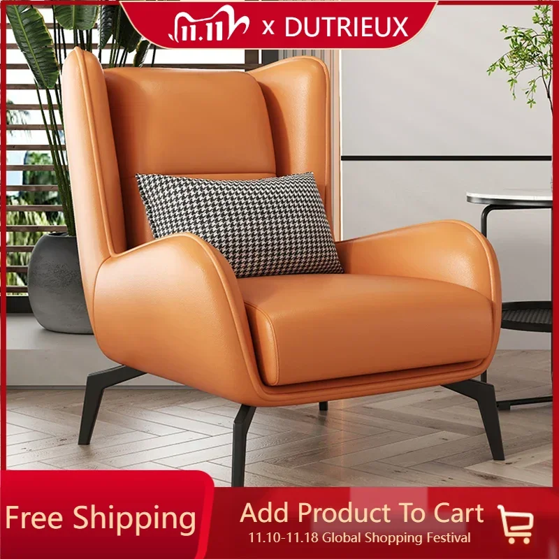 

High Simple Armrest Chair Nordic Style Relax Hotel Bedroom Office Chairs Living Room Designer Woonkamer Stoelen Furniture
