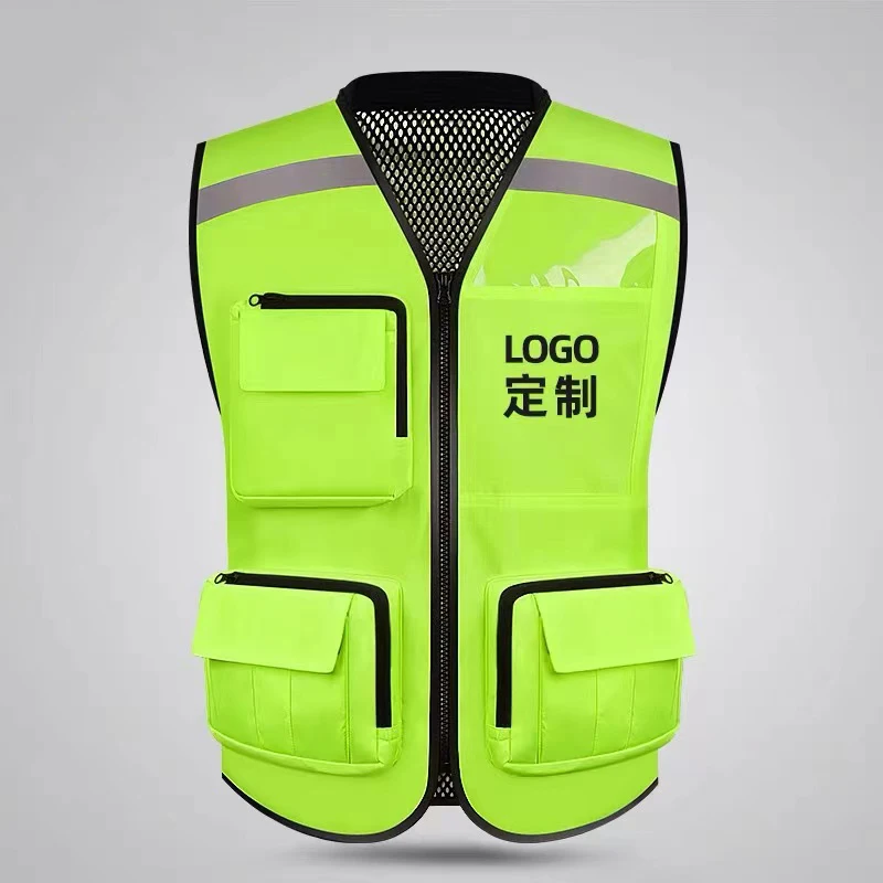 

New Nigh Visibility Reflective Safety Vest High-Quality Motorcycle Riding Vest Night Running Safety Vest