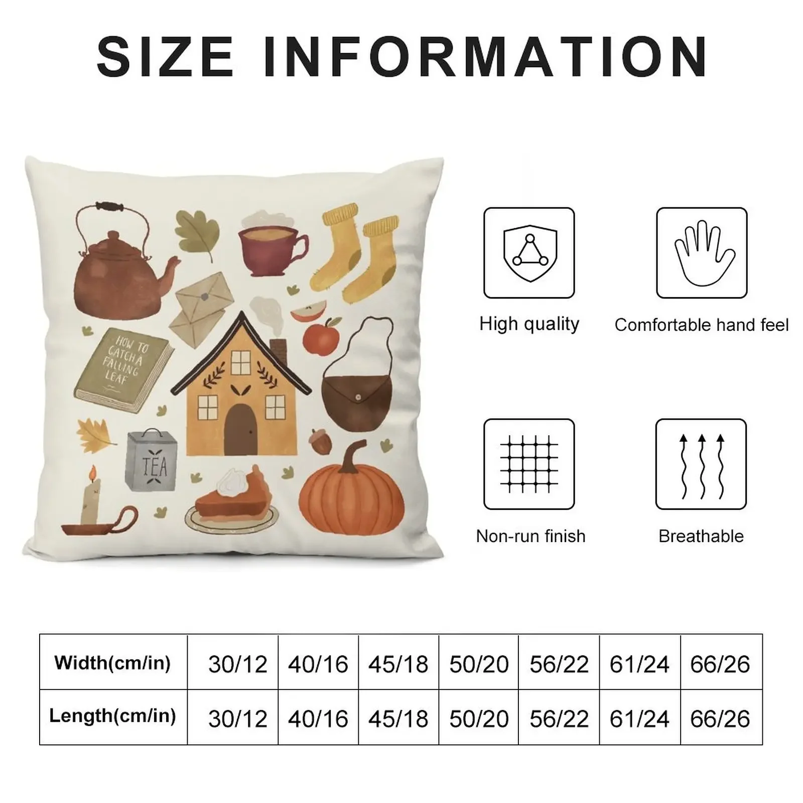 Autumn Cottage Days Throw Pillow Custom Cushion Photo Ornamental Pillow pillow