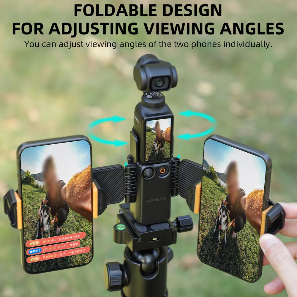 

Phone Holder Set Expansion Bracket Accessories for DJI Osmo Pocket 3, Mini Extension Pole Tripod Adapter Stand for OSMO Pocket 3