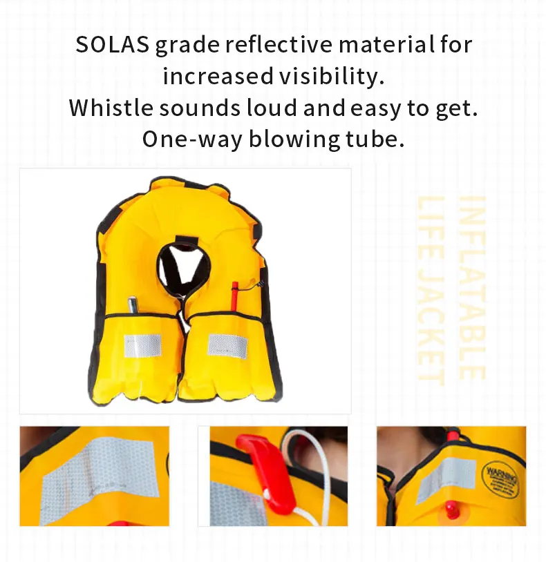 Manual Inflatable Life Jacket, Professional Adult Swimwear, Swimming Survival Vest, Water Sports, Swimming, Fishing