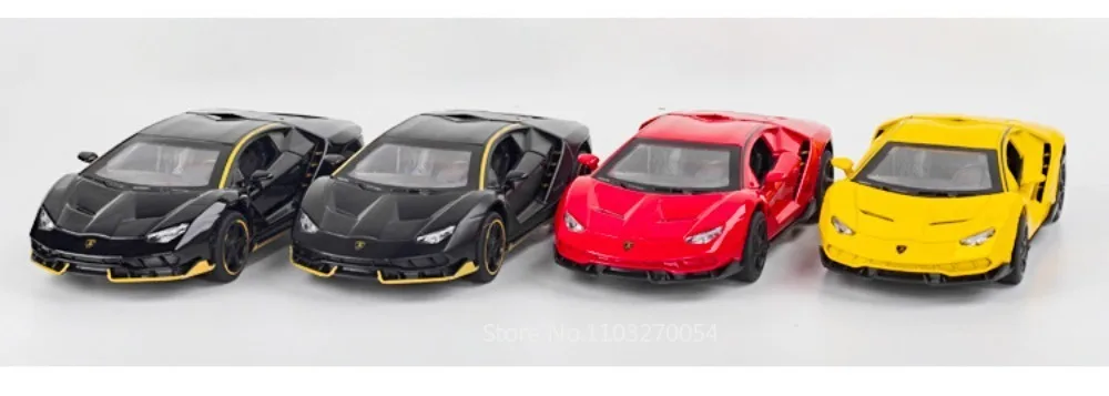 1:32 Lambor SVJ63 LP770 Miniaturmodell Legierung Diecast Auto Spielzeug Sound Licht Zurückziehen Türen Geöffnet Fahrzeug Mode Ornament für Jungen – Detail 8