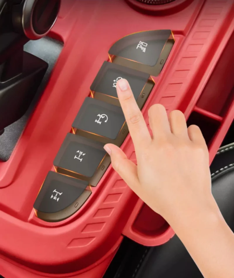 Car Center Control Gear Panel Silicone Pad Fit for Tank 300 Hi4-T Modified Lengthened Full Package Center Control Silicone Pad