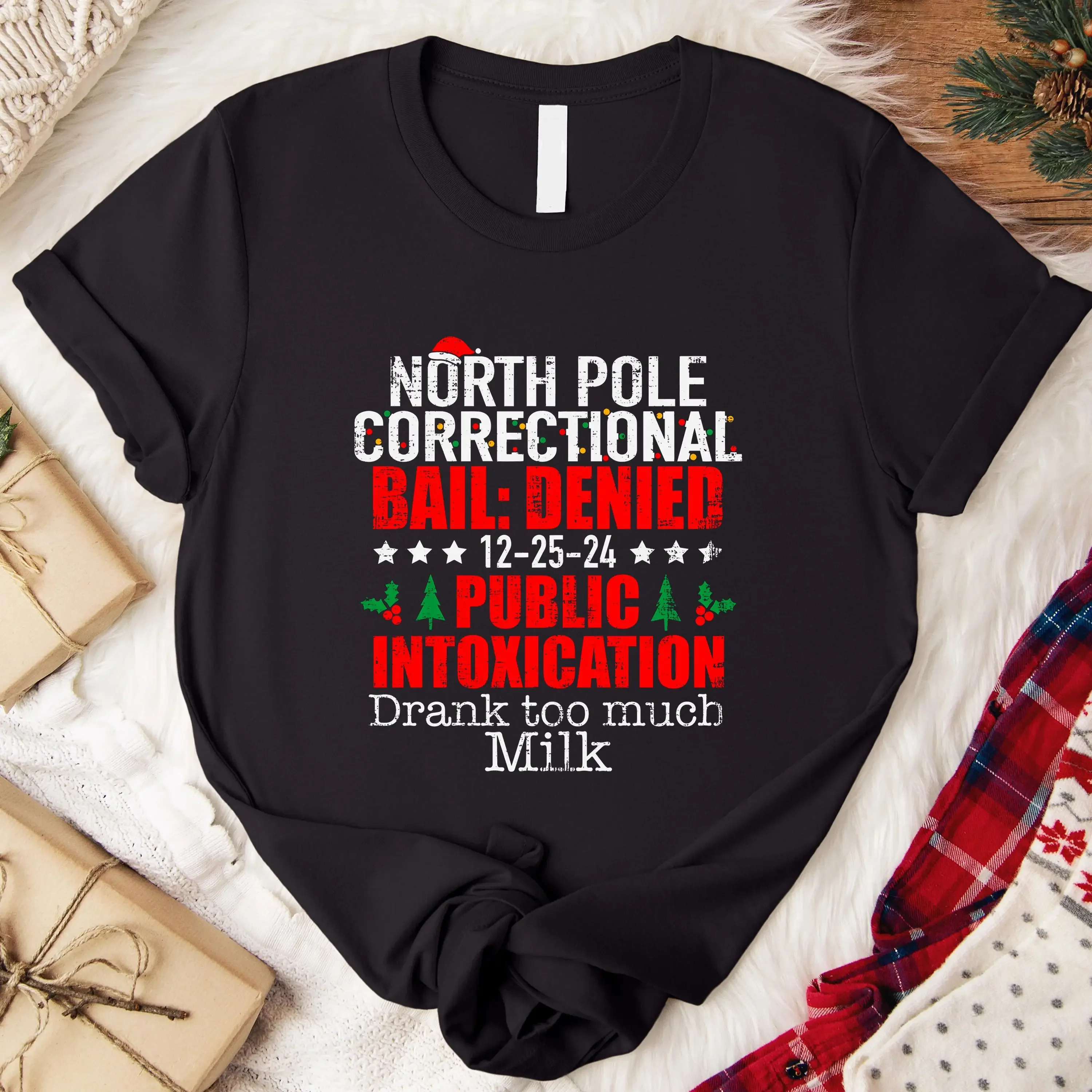 Christmas Squad Sweat T Shirt Crew Toodler North Pole Correctional Matching Party