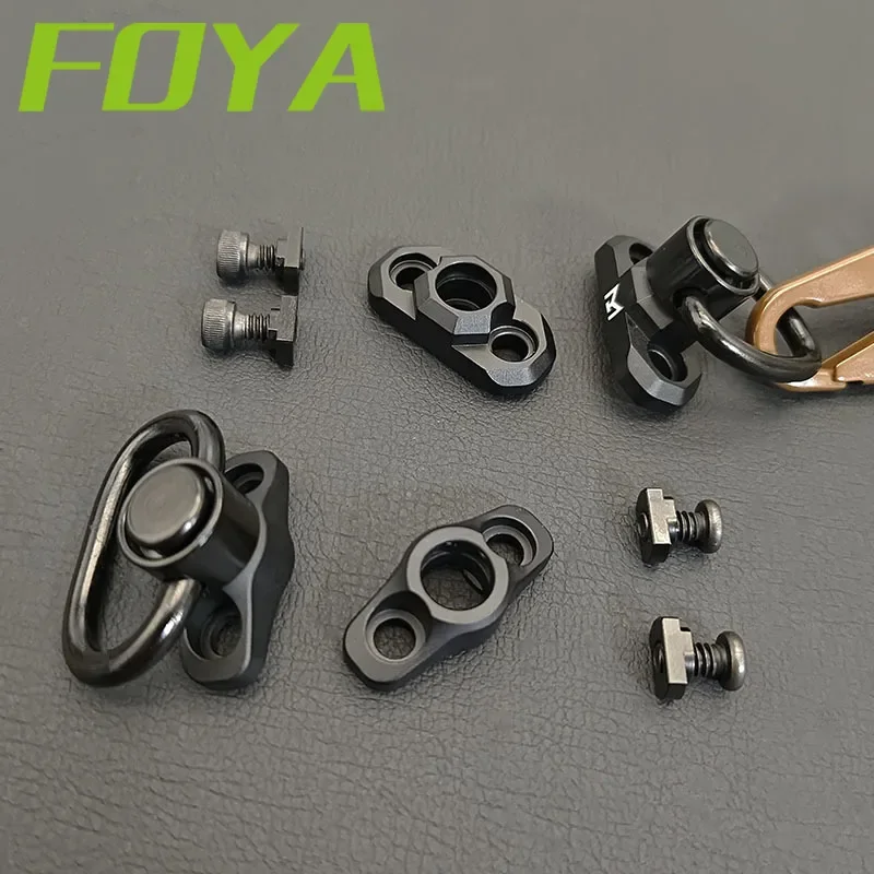 

Metal QD Sling Quick Release Mount Fit MLOK System Tactical Two Dot Gun Rope Swivel Base Airsoft Weapon Hunting Accessories