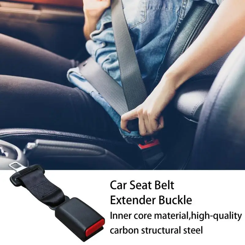 Automotive Seat Belt Clip Extender Safety Seat Belt Lock Buckle Plug Thick Insert Socket Car Safety Belt Cover Seat Belt Buckle