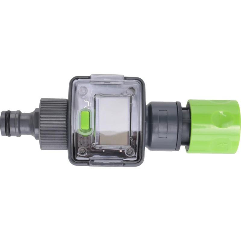 Abgr-medidor de fluxo de água digital ipx6 mangueira de jardim ao ar livre calcular consumo taxa de fluxo de água 3/4 Polegada conectores de rosca