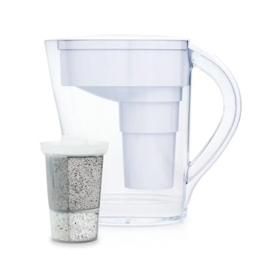 

MINA Alkaline Water Filter Pitcher 9-Cup at Water Filter System That Adds Minerals and Makes Alkaline Water Fluoride Chlorine a