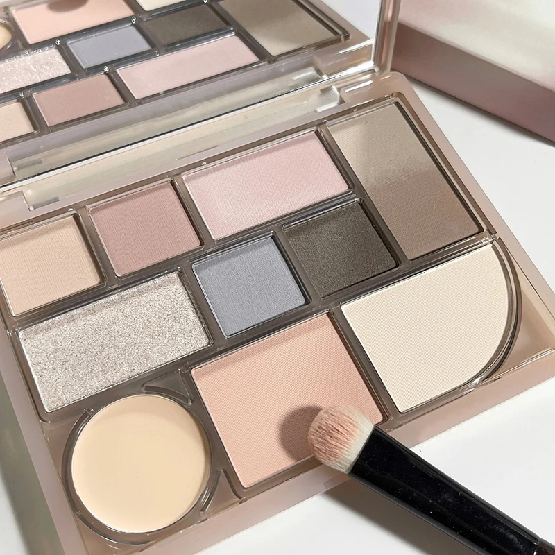 DIKALU-Plaque de combinaison de maquillage paticolor, plaque de fard à barrage, fard à joues, contour, point culminant, couleur de la terre, nouvelle règle