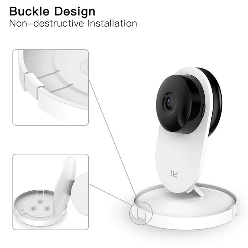 1set Wall Mount For YI 1080P Home Camera 360 Degree Rotating Bracket Holder For Indoor Yi/Mi Home Security Camera