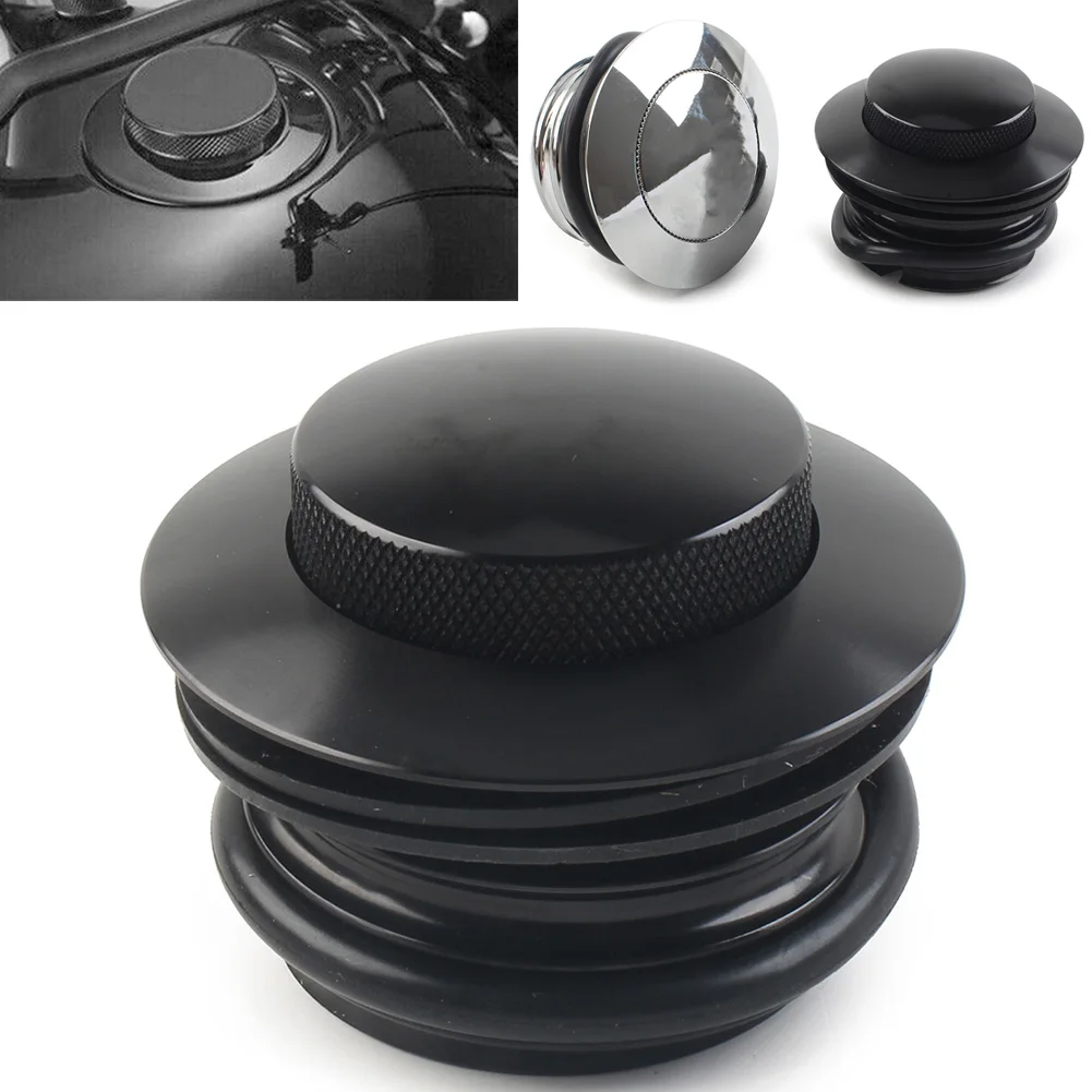 Motorcycle Left Hand Thread Fuel Tank Gas Cap Cover For 1982-2017 Harley Davidson Touring Sportster Dyna Softail