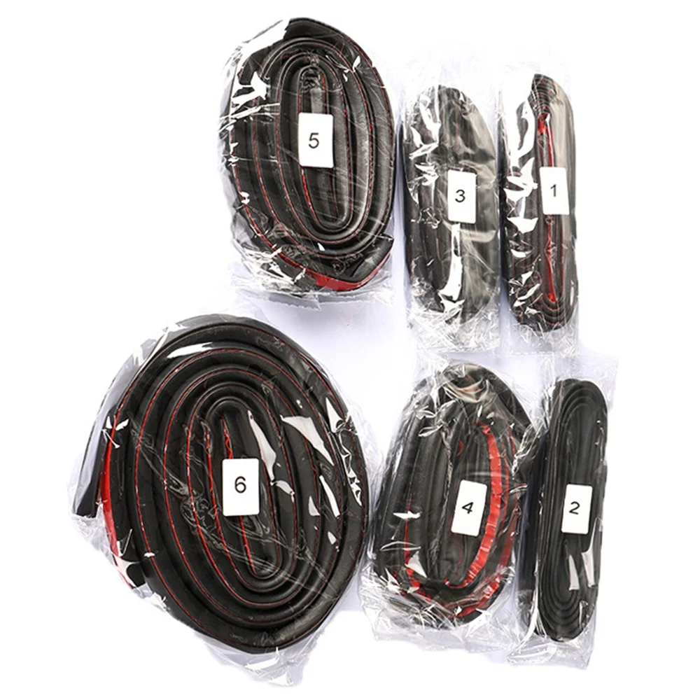 

Car Door Seal Strip Kit Soundproof Strip Noise Insulation Weather Strip Sealing for Tesla Model