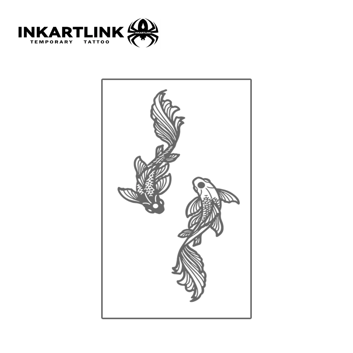 INKARTLINK الحوت الوشم التصحيح 1-2 أسابيع طويلة الأمد الحد الأدنى مقياس خط مقاوم للماء الوشم المؤقت المعصم الديكور 3 قطعة
