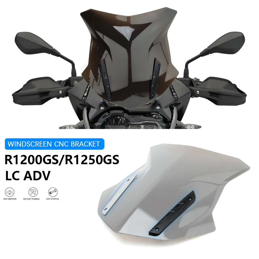 

For BMW R1200GS R1250GS ADV R 1200 1250 GS Adventure Strip Bracket Kit WindScreen 2013-2025 Motorcycle Windshield aluminium Trim