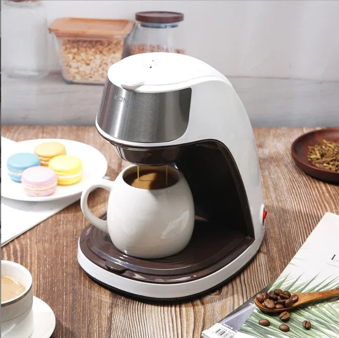 

Electric Coffee Machine Automatic Drip Type Home Office Multi-functional Coffee Machine To Brew Scented Tea Small Portable