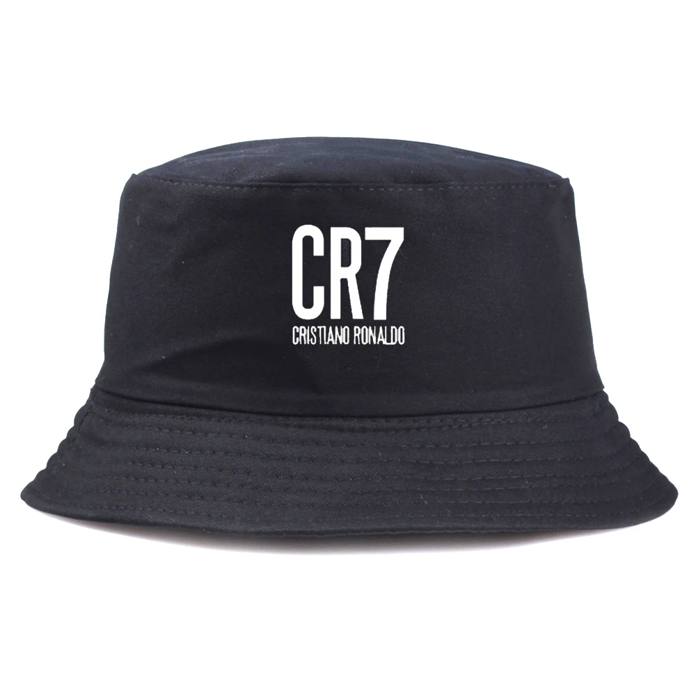 Cr7 Ronaldo Print Bucket Hat Casual Vintage Panama Cap Cool Stylish Daily Streetwear Outdoor Harajuku Versatile Fisherman Hats