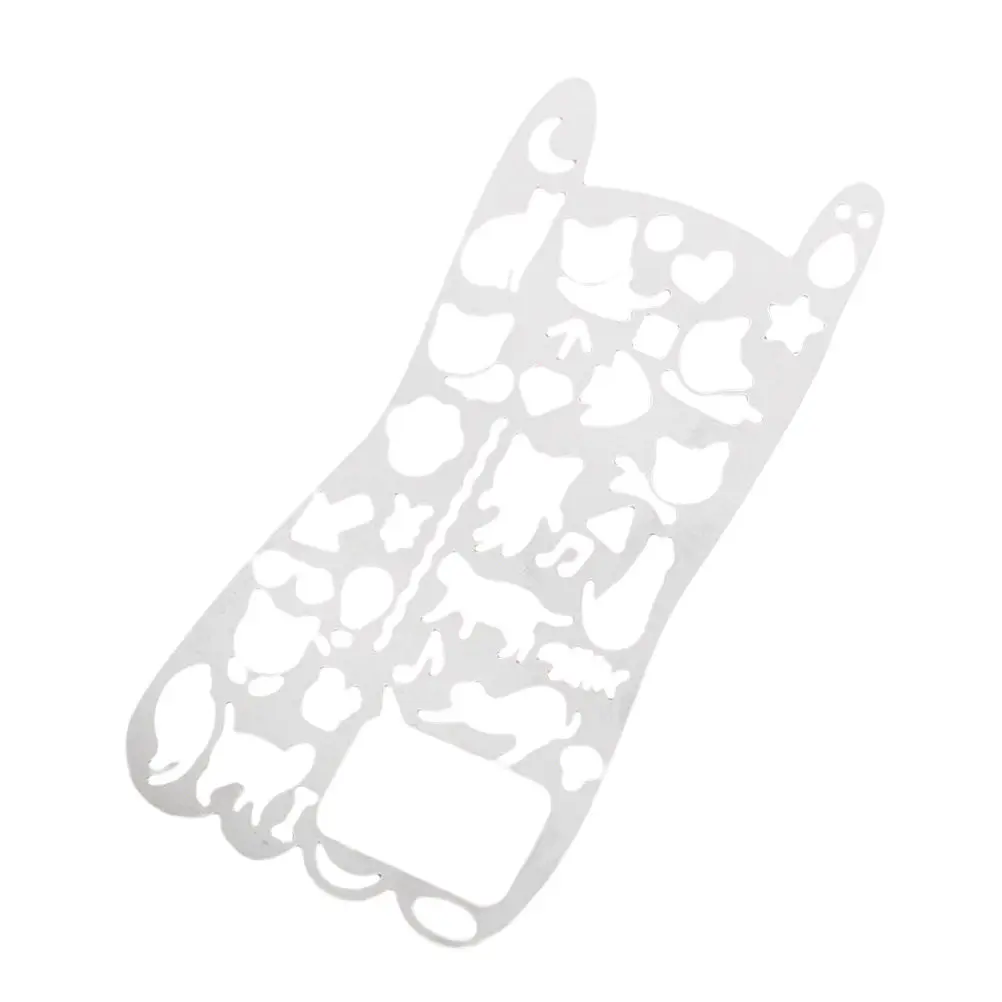 Premium Stainless Steel Drawing Ruler Stencil Template for Journaling Scrapbooking DIY Crafts Painting Templates Art