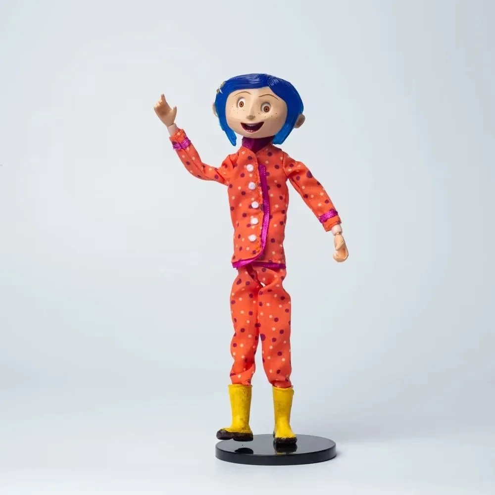 Coraline Doll NECA Coraline Figure Doll The Secret Door Coraline y la Puerta Secreta Raincoat Action Figure Toys Christmas Gift