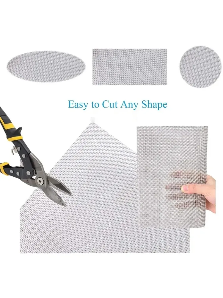 304 Adhesive Door and Window Screens Stainless Steel Mesh for Household Insect Mosquito and Mouse Prevention Thickened Self view 4