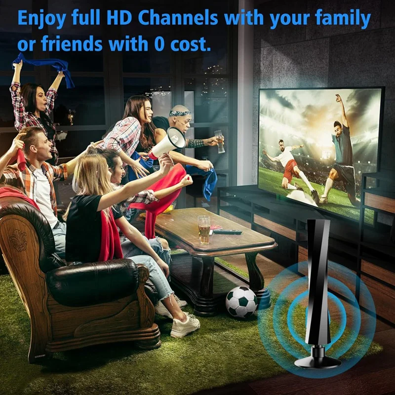 長距離デジタルTVアンテナ,信号増幅器,10フィートケーブル,スマートTV,4k,1080p,120マイル