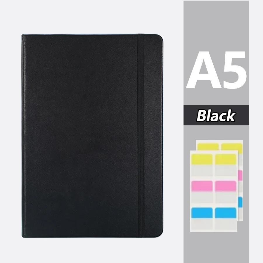 A5-Business mit PU-Notizbuch, Studenten-Notizbuch, 200 Seiten, handgefertigtes Buchbuch, handgefertigtes Buchbuch, mit Memopapier geliefert – Detail 9