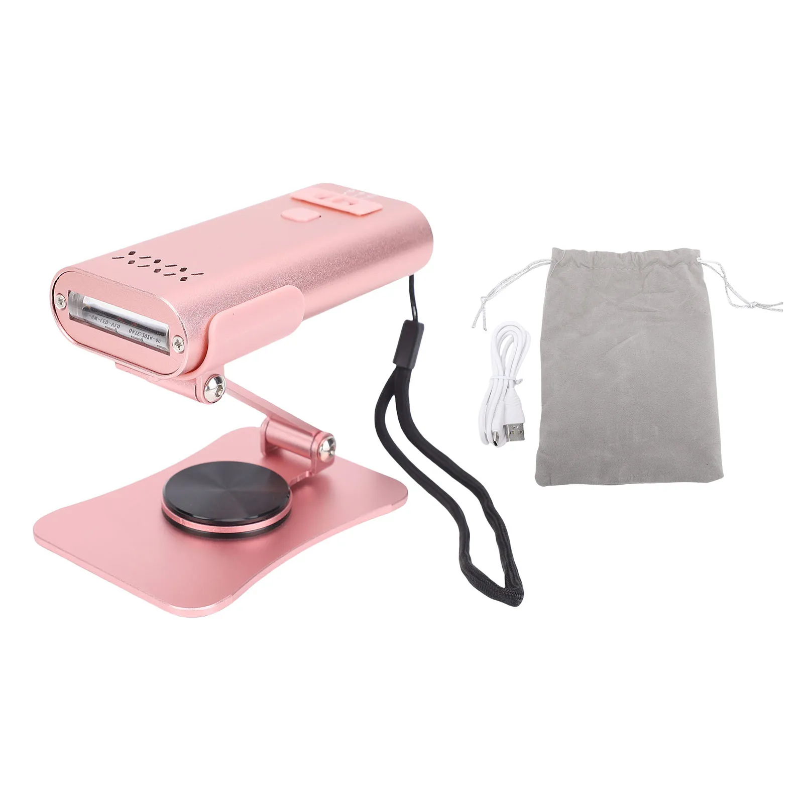 

Гелевая лампа для отверждения, светодиодная, компактная, 6 Вт, лампа для наращивания волос, алюминиевый сплав, 3 шестерни, высокая яркость, перезаряжаемая для дизайна ногтей