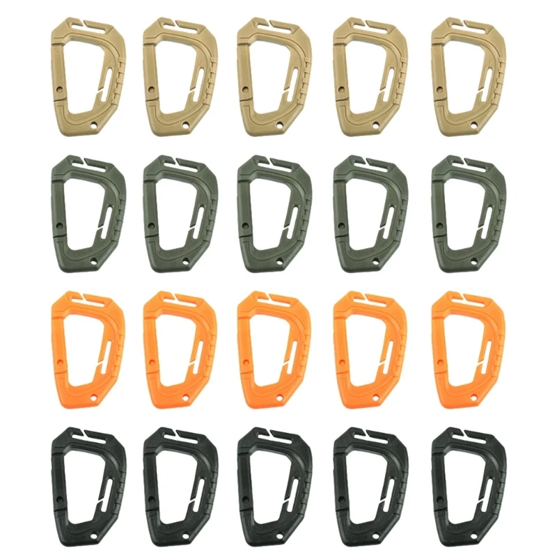 

5pack Camping Survival Carabiners Mountaineering Carabiner Security Carabiner for Climbers and Adventure Seeker Key