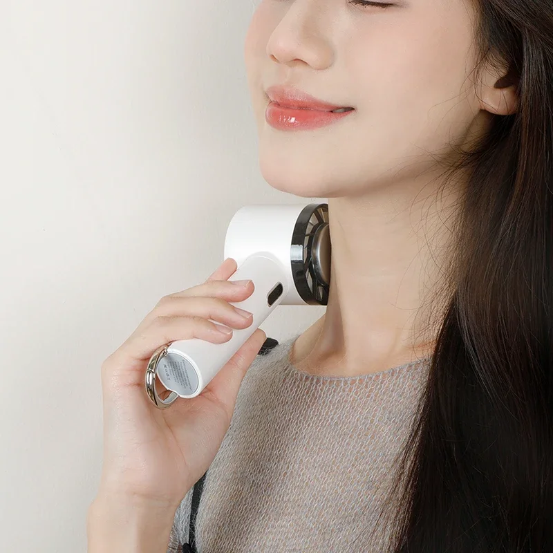 Portable mini Hand Fan Cooling refrigeration Hanging backpack fan outdoor 2000mAh usb Rechargeable Handheld Fan Summer Gift