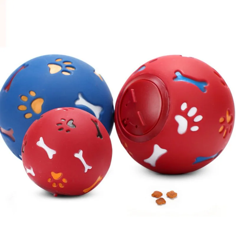 Dog Toys Ball Pet Food Treat Feeder Supplies Chew Leakage Food Ball Food Dispenser For Cats Playing Training Balls Pet Supplies