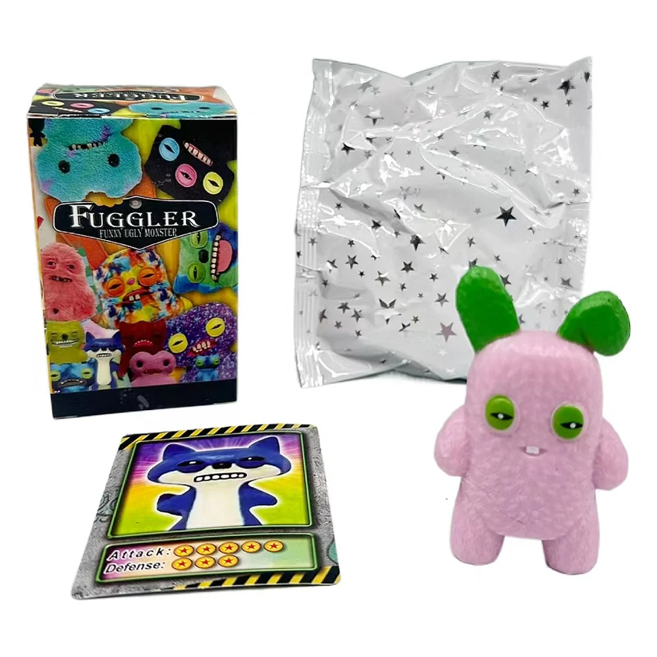 Echte Fuggler Blind Box Figur Ugly Monster Tooth Wide Eyed Weirdo Annoyed Alien Screech V3 Grin Grin Sammlermodell Spielzeug