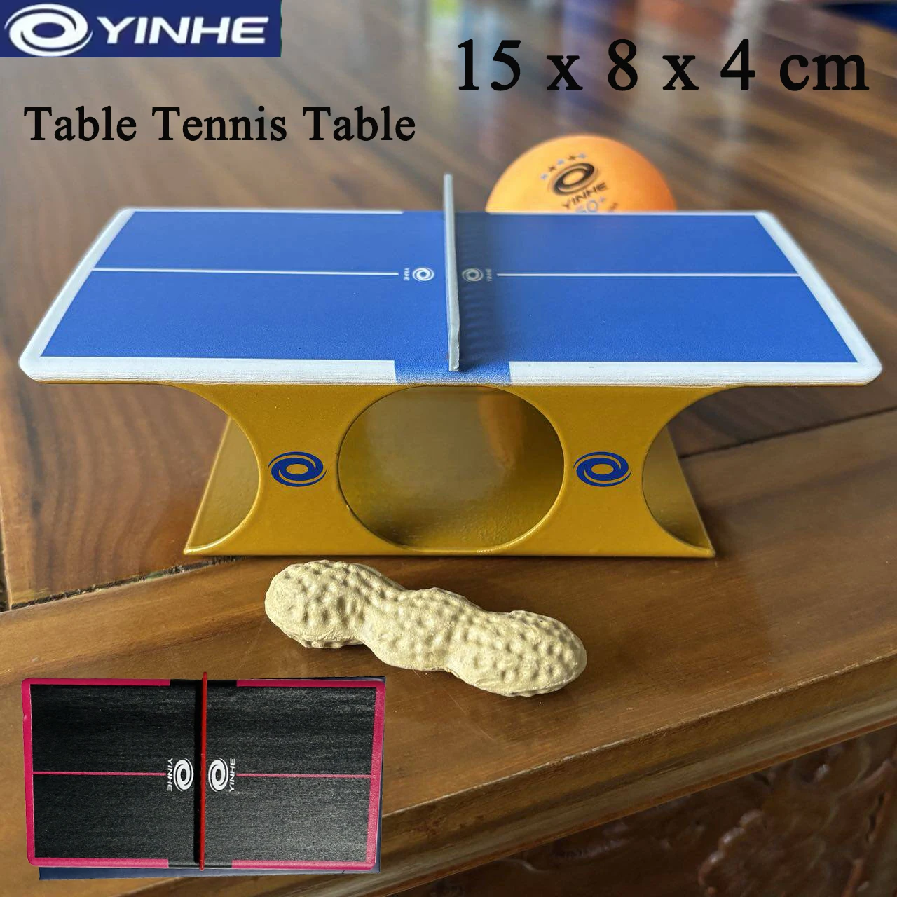 

Настольный теннисный стол YINHE, миниатюрный, 15 x 8 x 4 см, декоративная фигурка для спортивного стола, украшение для пинг-понга