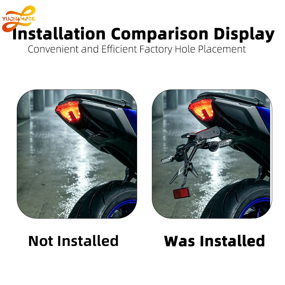 For YAMAHA MT-10 MT-10 SP 2022-2026 Motorycle License Plate Bracket Rear Tail Tidy Fender Eliminator Registration Holder