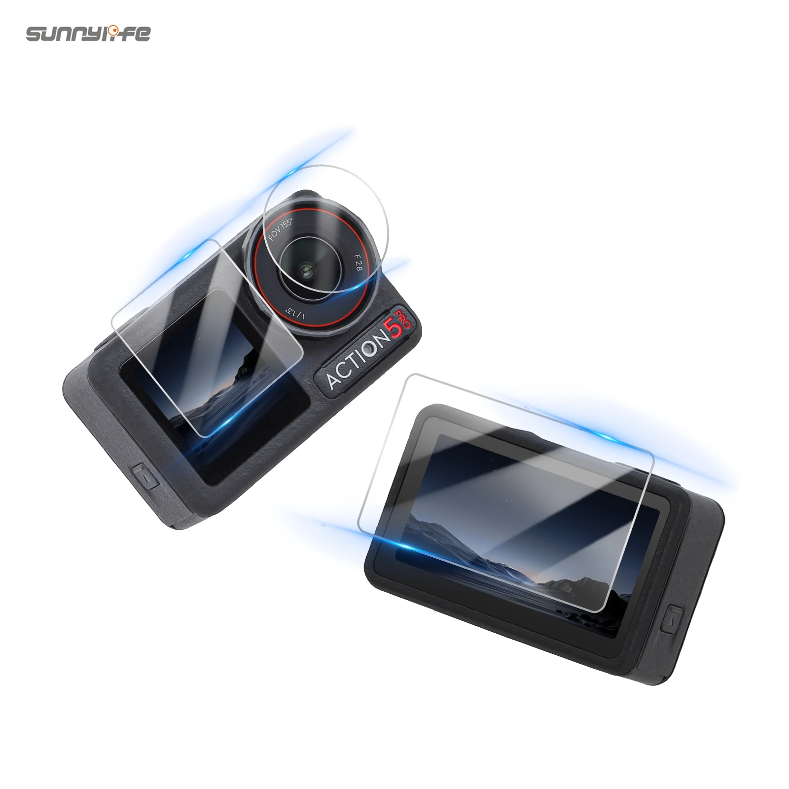 Sunnylife tempered film for OSMO ACTION 5PRO protective film accessories lens display screen explosion-proof for action 5 pro