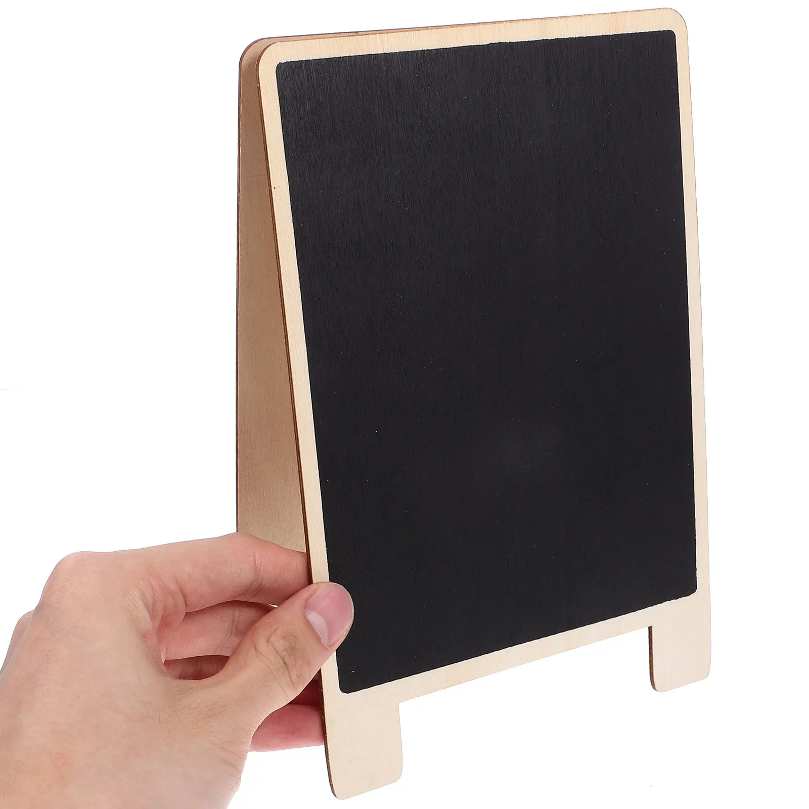 

3 Pcs Wooden Blackboard 30x20cm Double Sided Standing Desk Sign Notice Boards for Home Office Table Memo Writing