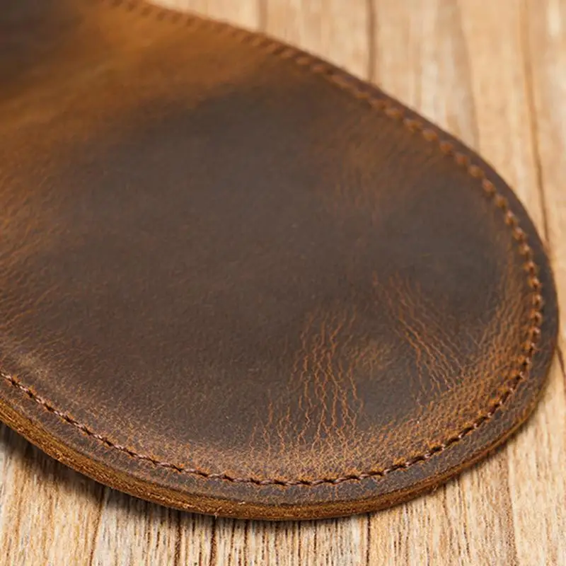 Kleine Echtleder-Münzbörse für Damen, Mini-Geldbörsen für Kinder, Geldklammer mit Verschluss, Clutch-Hobo-Taschen, Geschenkbeutel für Herren, Neue Handarbeit – Detail 9