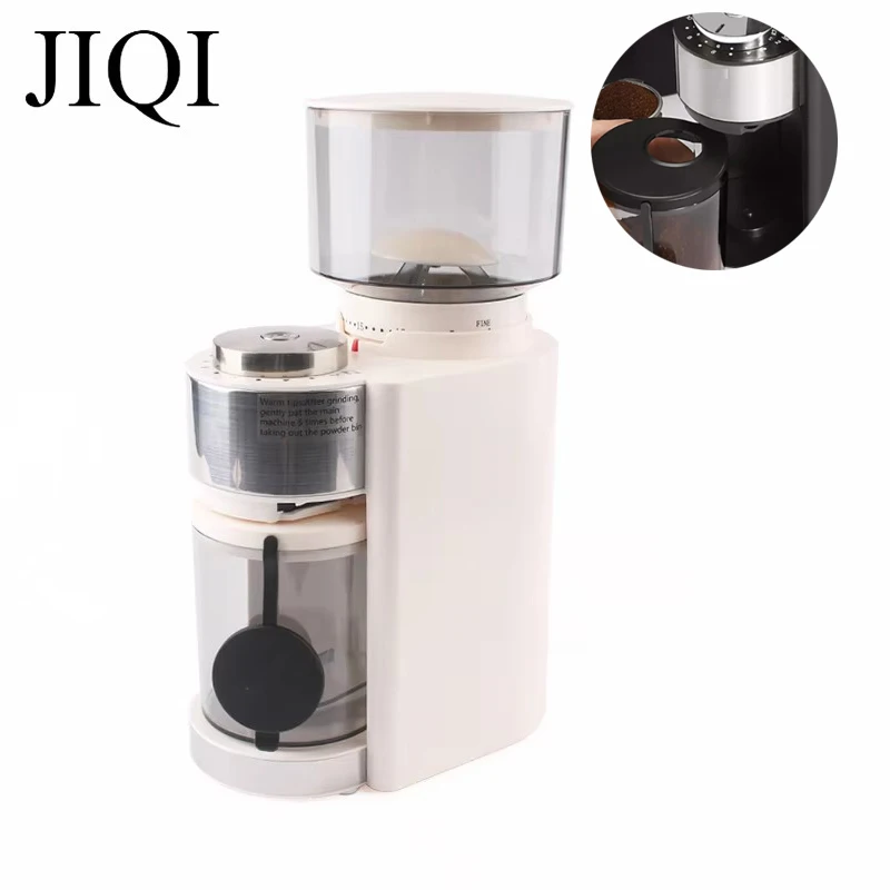 110V/220V Electric Coffee Grinder Adjustable Italian Cafe Beans Grinding Machine Espresso Powder Mill Burr Stainless Steel Blade