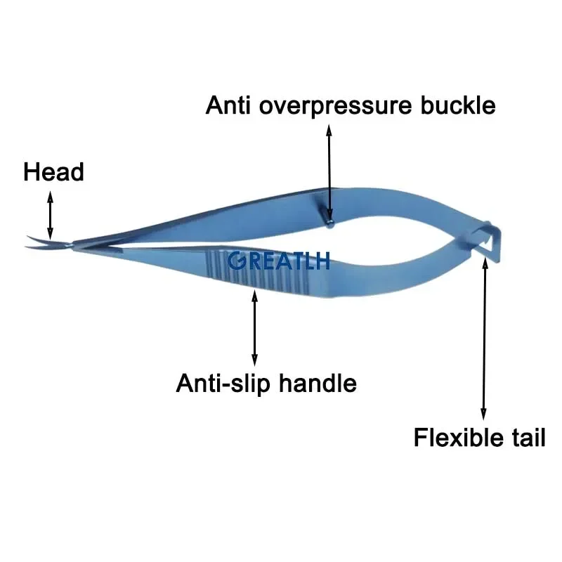 Venus Scissors Ophthalmic Micro Scissors Eye Surgical Tools Stainless Steel/Titanium Alloy Scissors Ophthalmic Eye Instrument