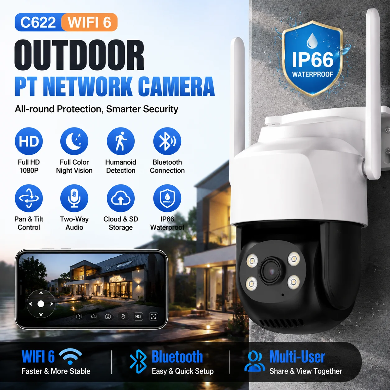 5mp-ptz-セキュリティカメラ屋外-wifi-ip-カメラ-ai-人間検出カラーナイトビジョン双方向オーディオ-ip66-防水監視