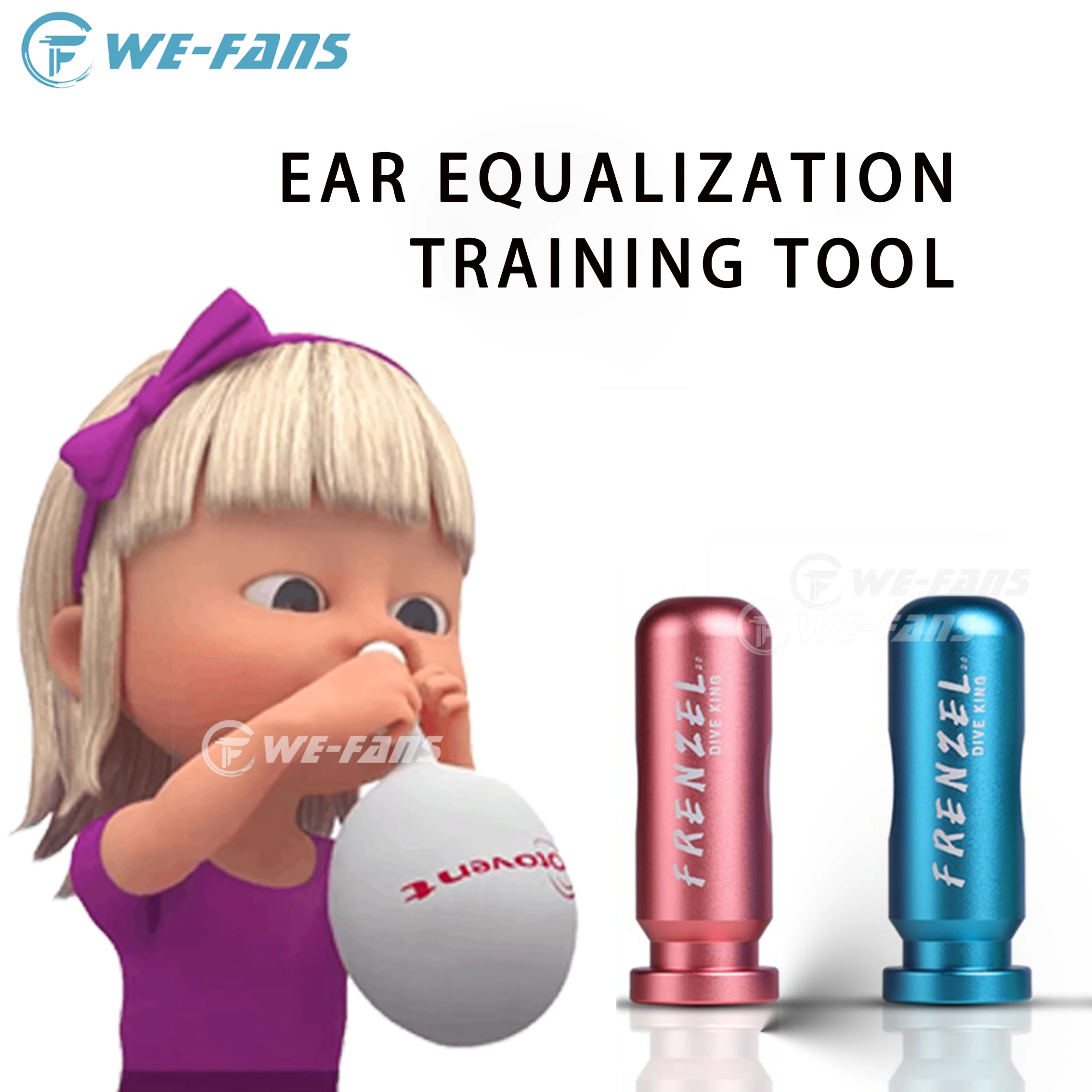 Frenzel-herramienta de entrenamiento de ecualización del oído bajo el agua, equilibrio de presión del oído, práctica de buceo, herramienta de esnórquel profesional
