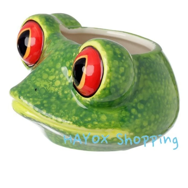 Cartoon 3D Painted Frog Animal Cup，Creative Hand-painted Ceramic Mug，Cute Children\'s Breakfast Cup Christmas Gifts