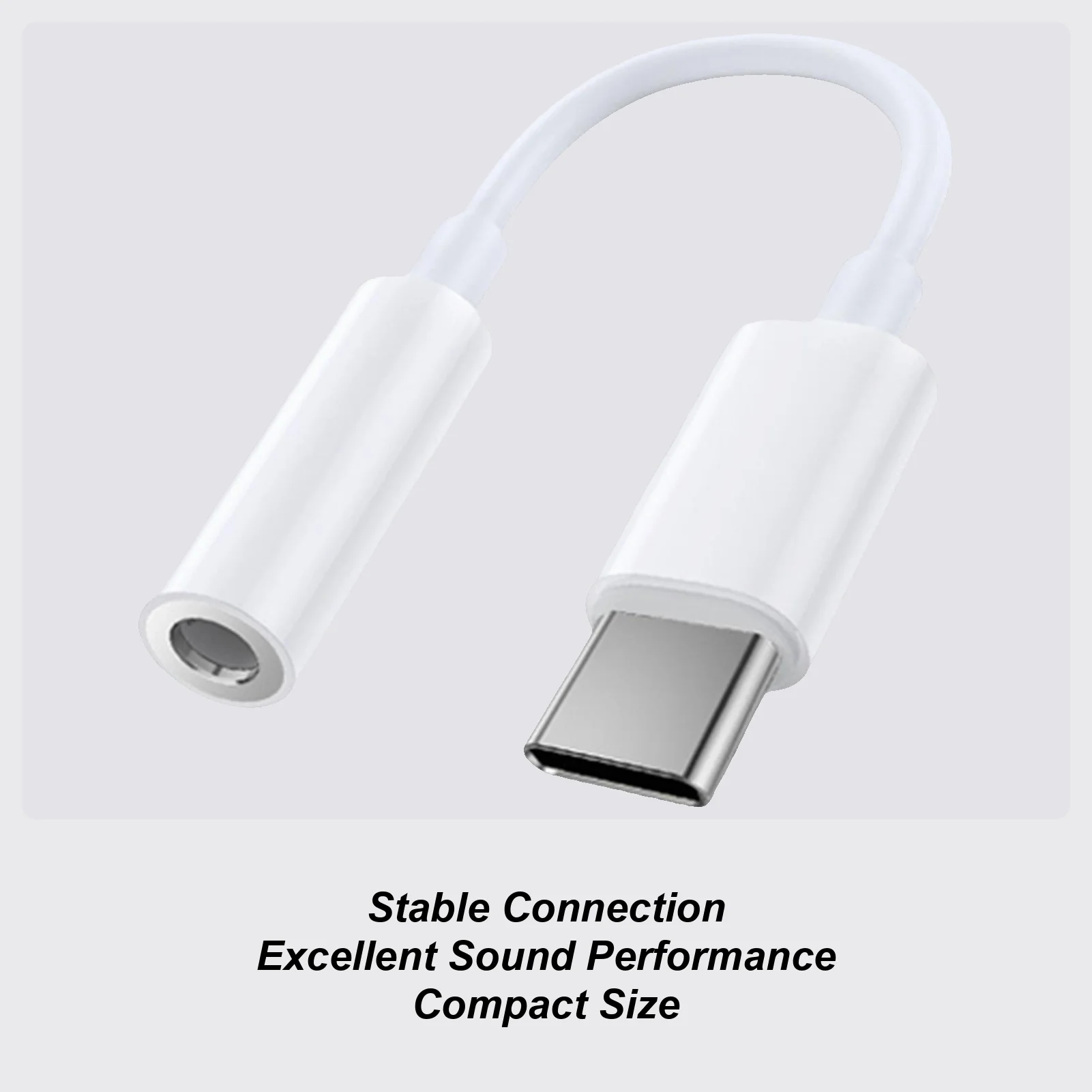 Type C To Audio Jack Adapter Headphone Jack Converter 3.5mm Connector For Mobile Smartphone Laptop Game Headset Conference Calls